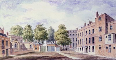 View of Whitehall Yard, 1828 by T. Chawner